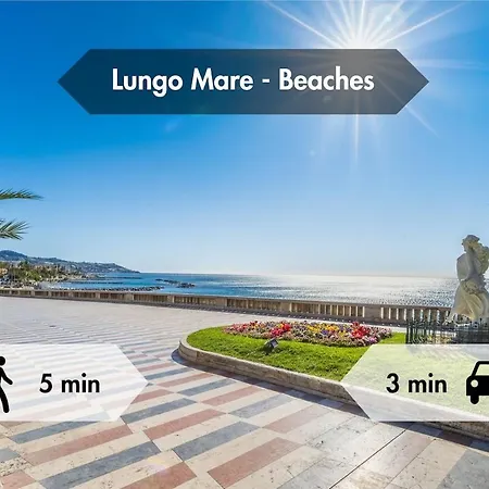 Beach&casino - Modern X4 With Parking Ac Wifi Apartmán Sanremo